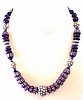 BN48 blue vegetable ivory bead necklace